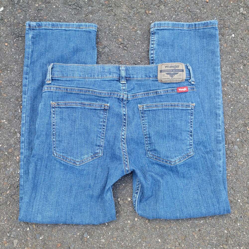 Wrangler Youth Boy's Classic Straight Fit Jeans Medium Wash Size 12
